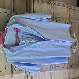 Short Sleeve/Short Linen-like Set